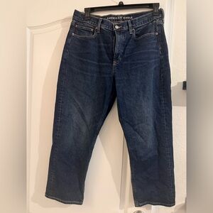 American Eagle Outfitters Mom Jeans Stretch High Waist Jeans 2021-12 Short
